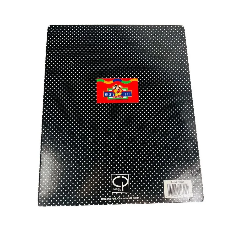 Disney Mickey Mouse Stuff Kids 3 Ring Folders For Binder Die-cut Unpunched Schoo
